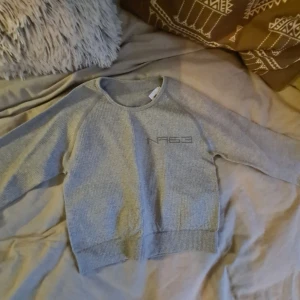 Grå träningströja långärmad. - Jag säljer en grå långärmad träningströja i storlek Xs/S. Den är ribbad och har ett stretchigt material. Säljer då jag inte fått användning av den.