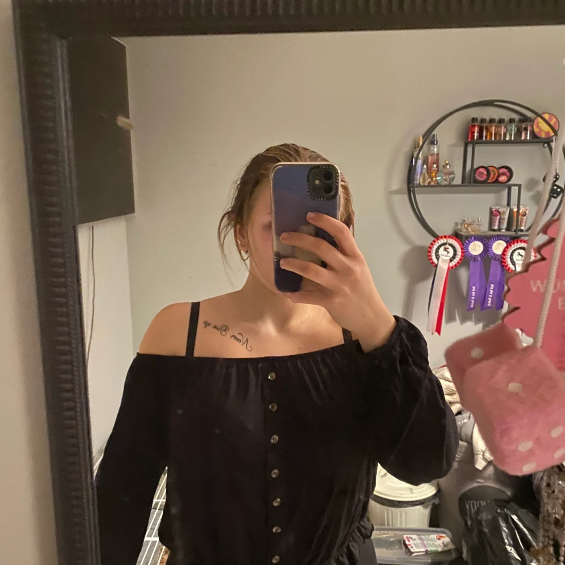 Off shoulder tröja - 90