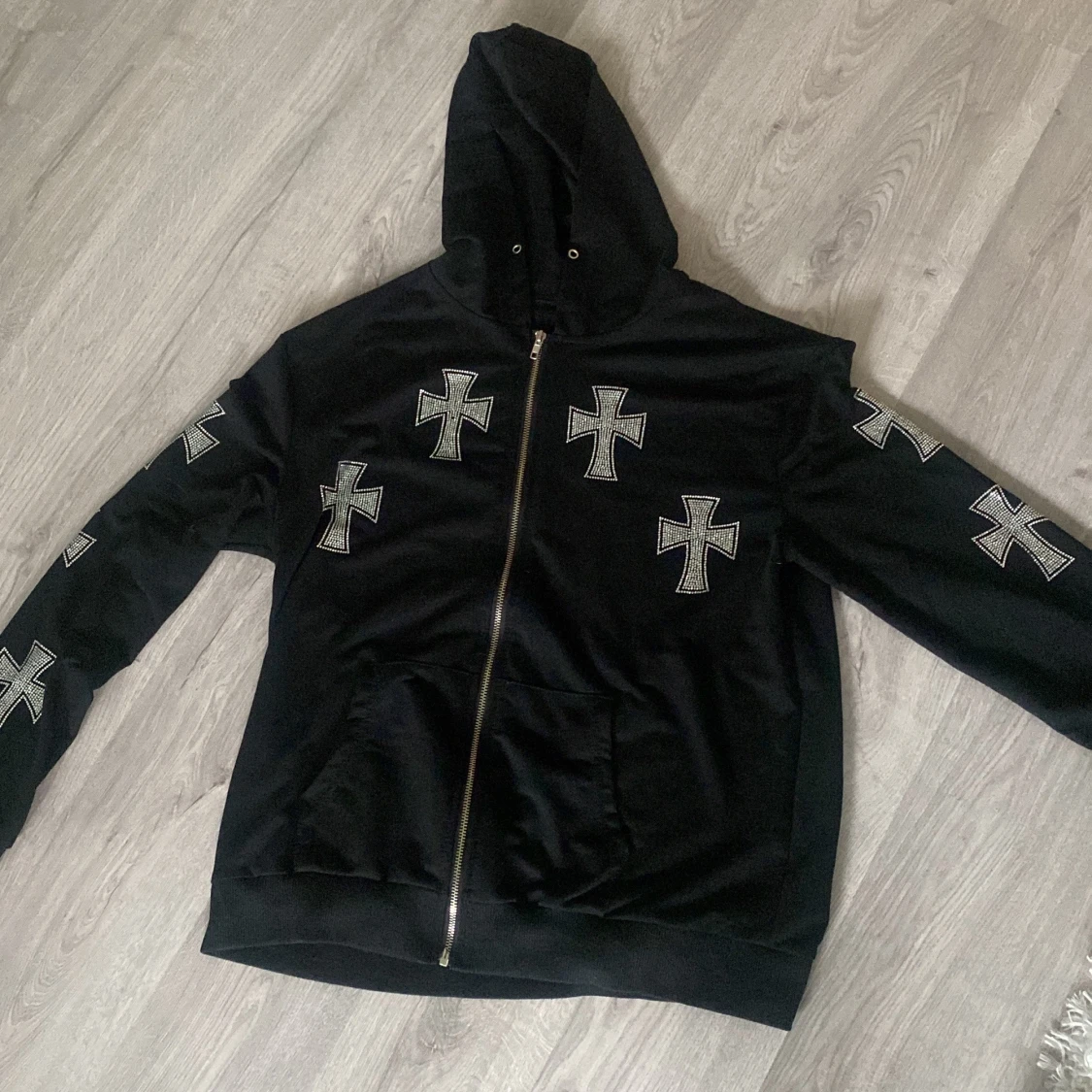 Rhinestone hoodie - 91