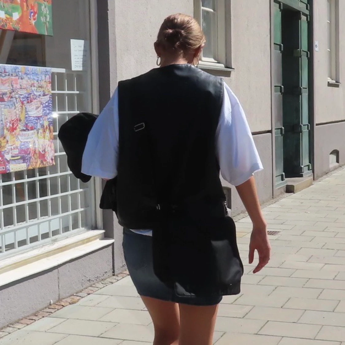 Oversized Skinnväst  - 90