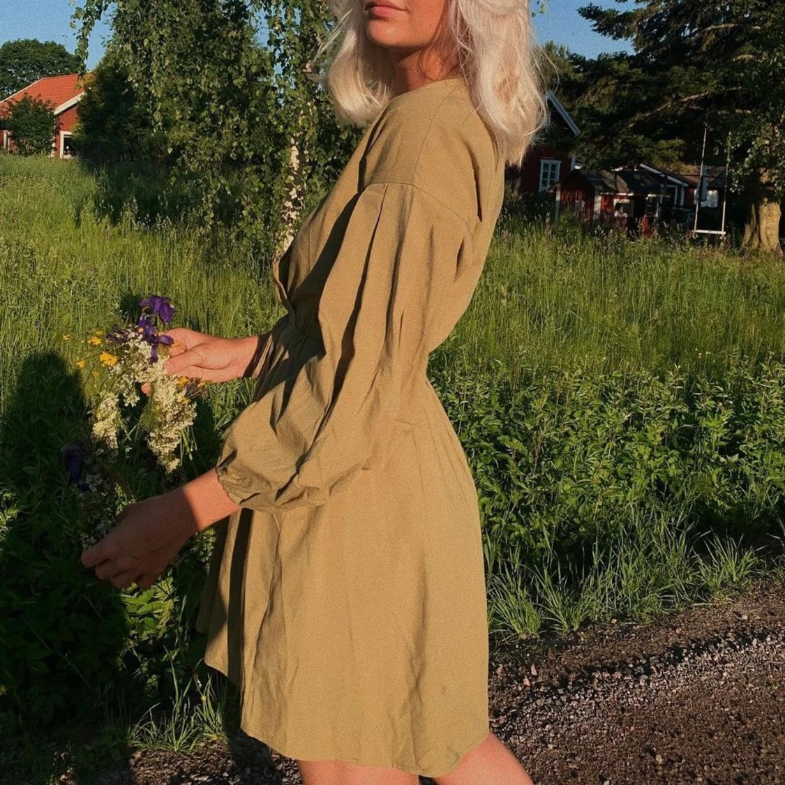 Superfin grön sommarklänning NAKD - 90