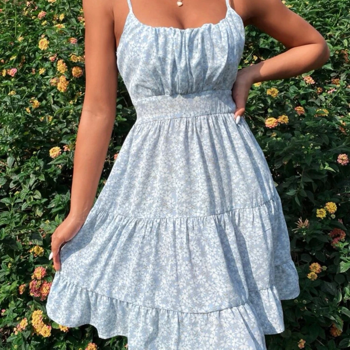 Blå klänning  - 91