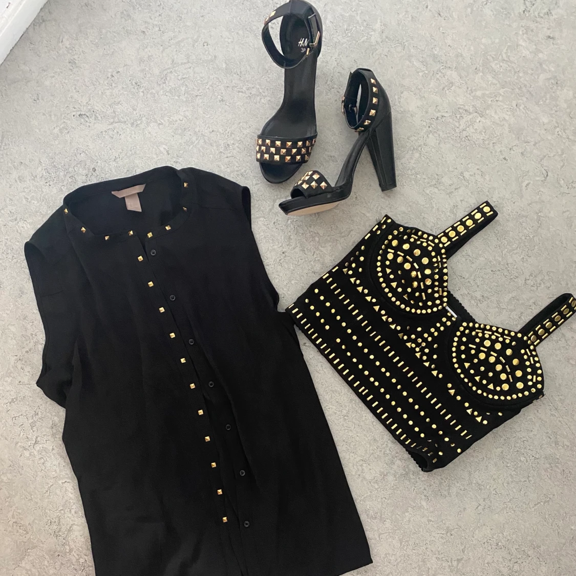 Sett med skor , topp och överdelen nya