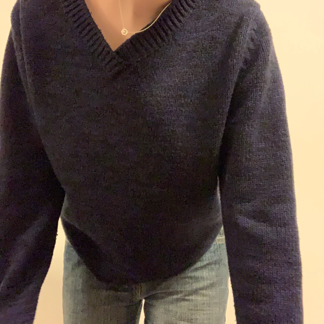 Mysig stickad tröja - 90