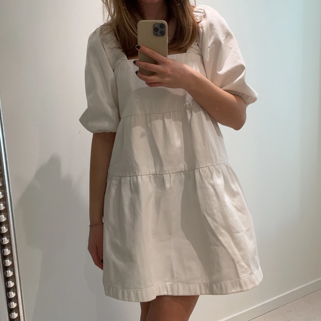 Vit studentklänning - 90