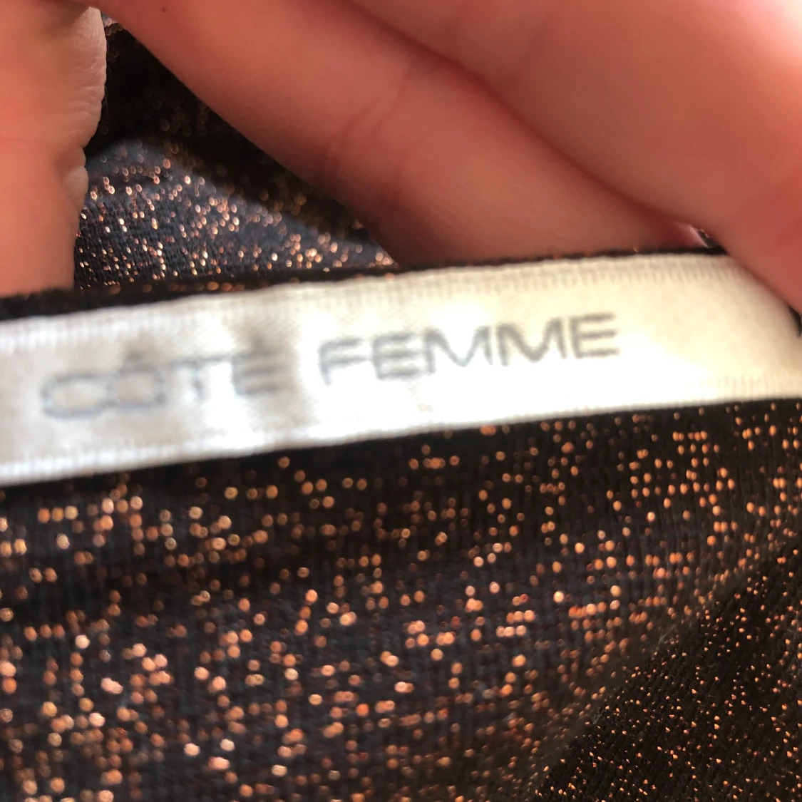 Halterneck linne glittrig - 91