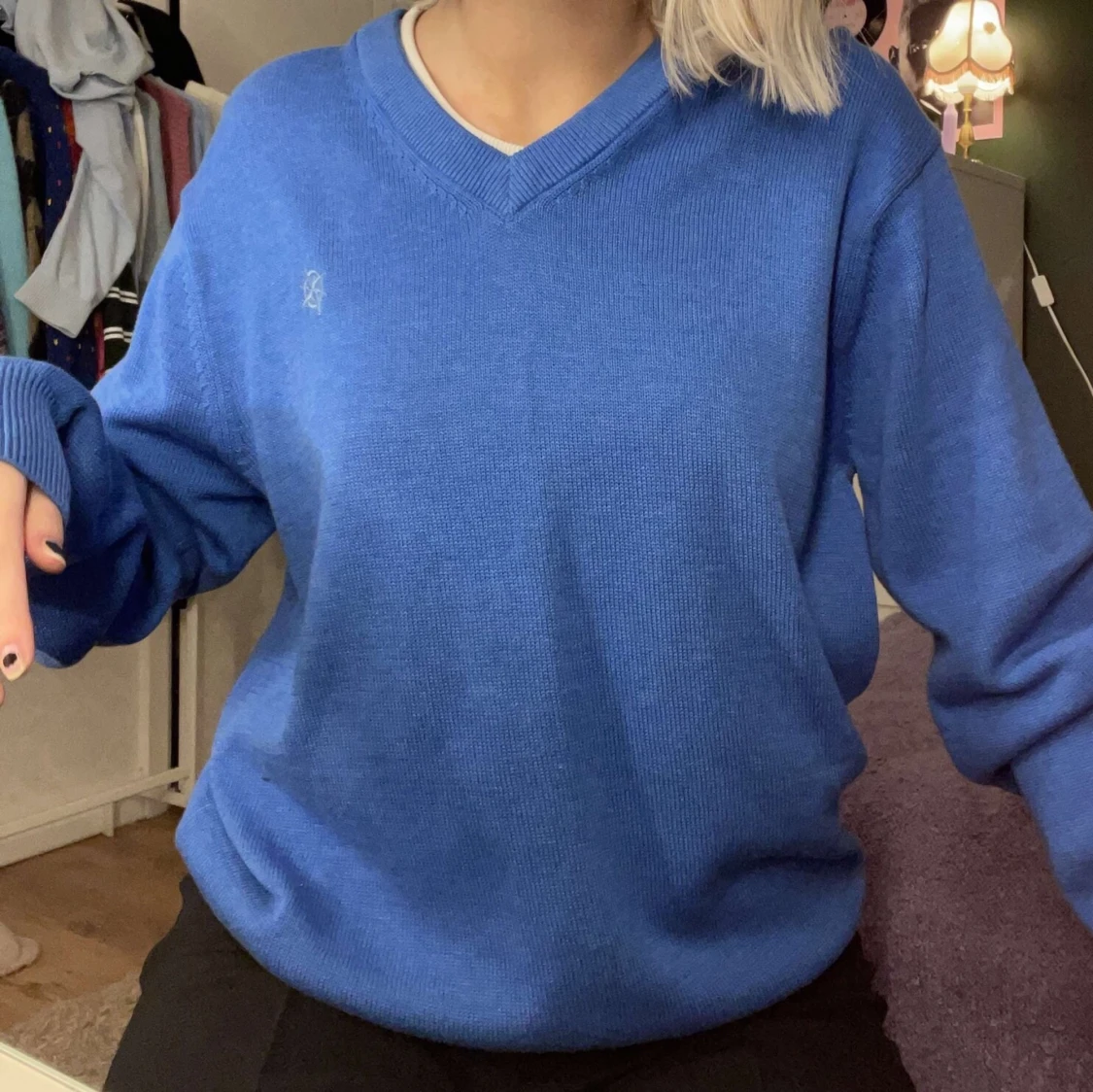 Blå tröja  - 90