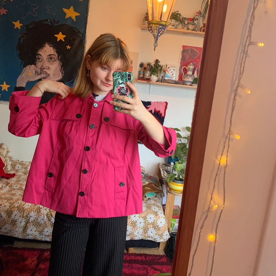 Rosa vårjacka  - 90