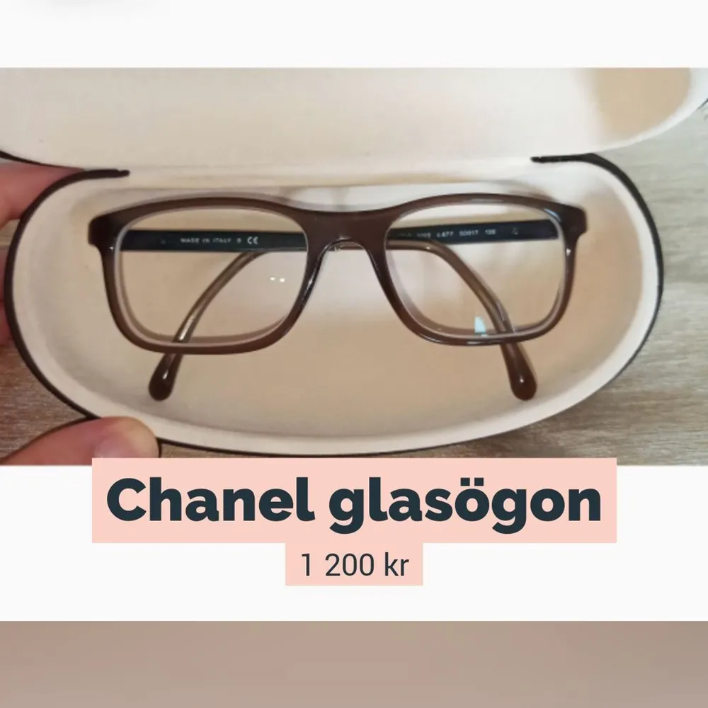 Såååå fina och eleganta! Bruna och rektangulära bågar från Chanel, glaset kan ersättas med ett som passar eller solglas!. Accessoarer.