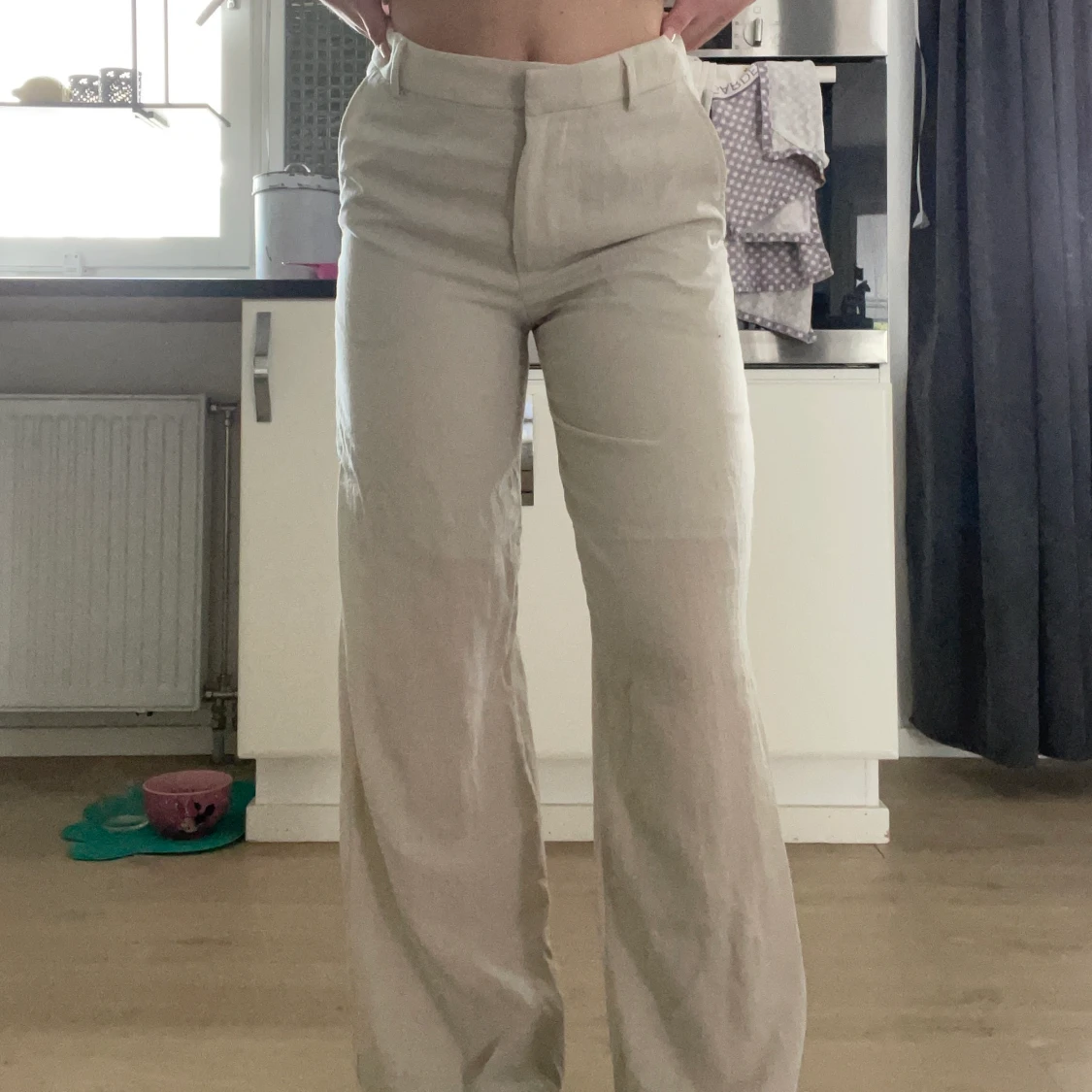 Linne byxor från Weekday