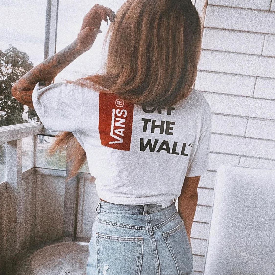 Vans Of The Wall! T-shirt med tryck 