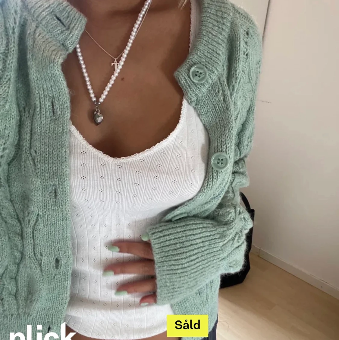 Grön kofta från zara 
