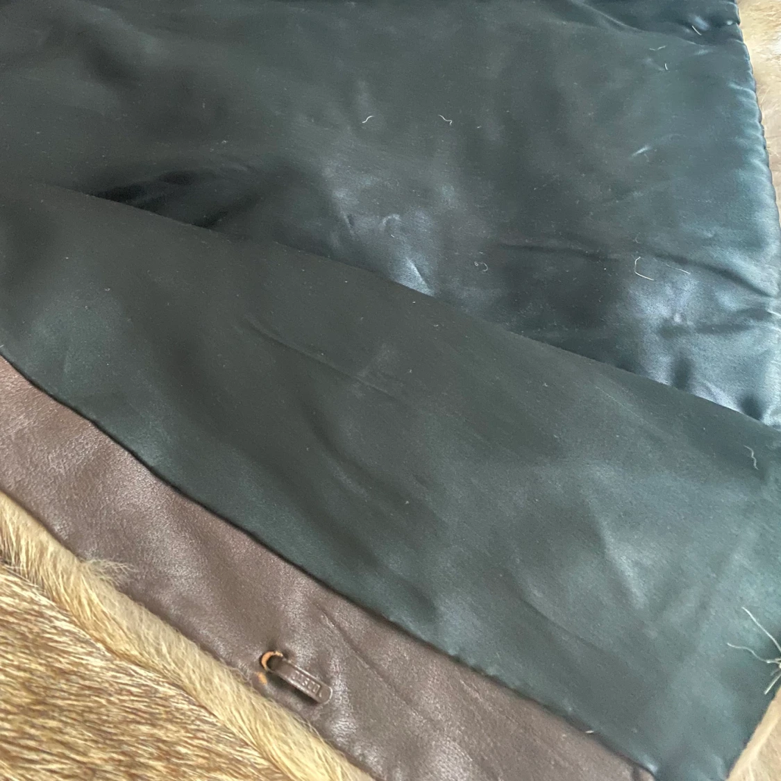 Äkta päls jacka i storlek M-L - 91