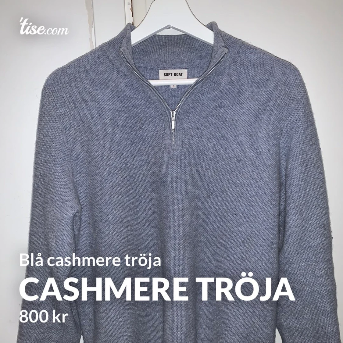 Blå cashmere tröja!