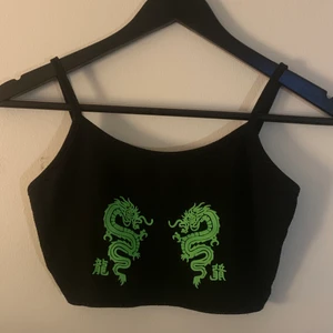 ♡ black dragon cami top  - looks like new! selling bc my style changed :(