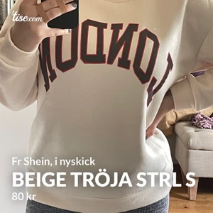 Beige tröja från Shein, strl S - (Tröjan är inte gul men fick klicka in de😁)  I nyskick som sagt har enbart testat tröjan Strl S