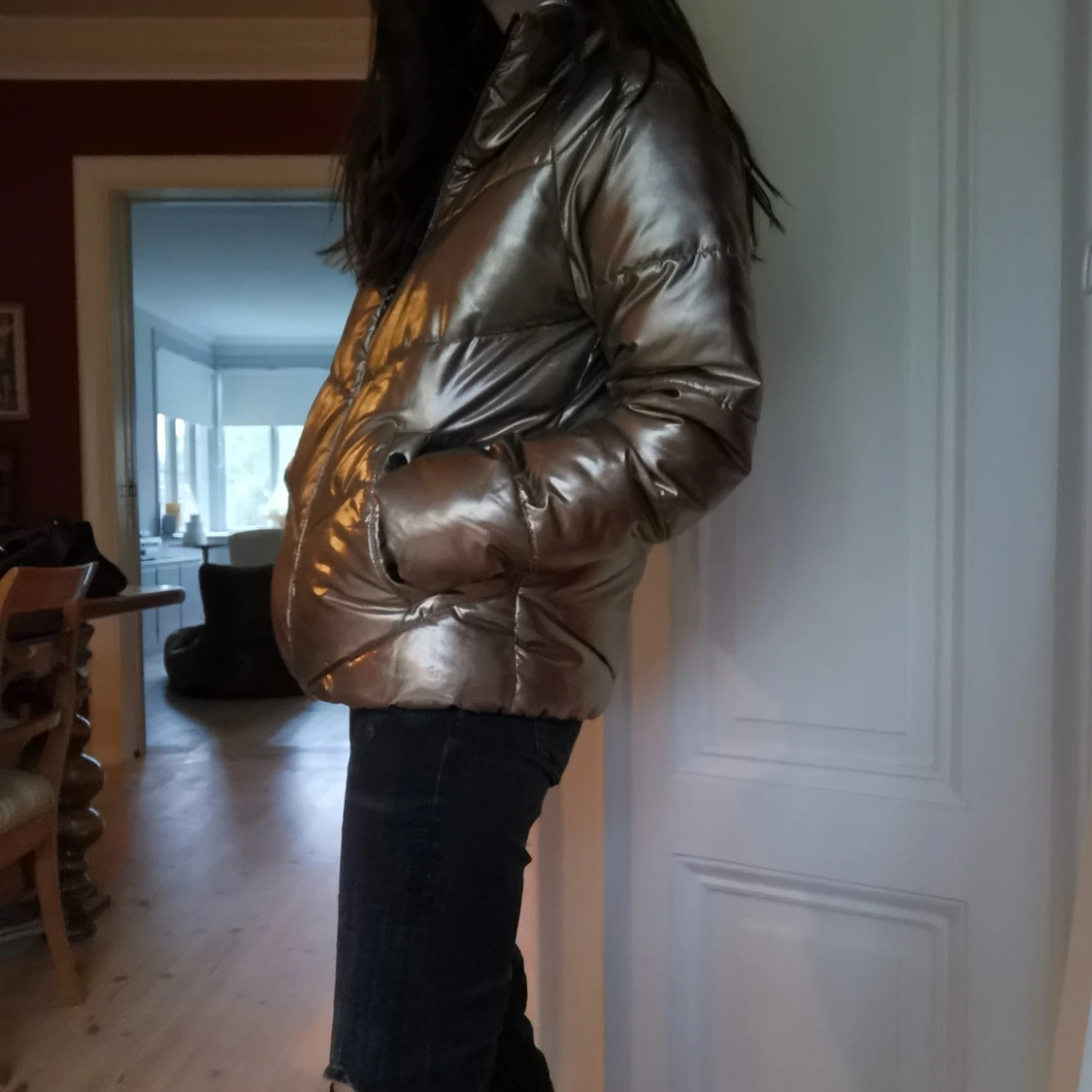 guldig tjock vinterjacka!