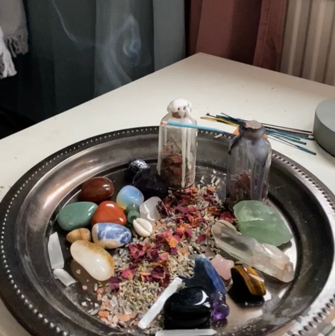 Kristaller och rökelser<3