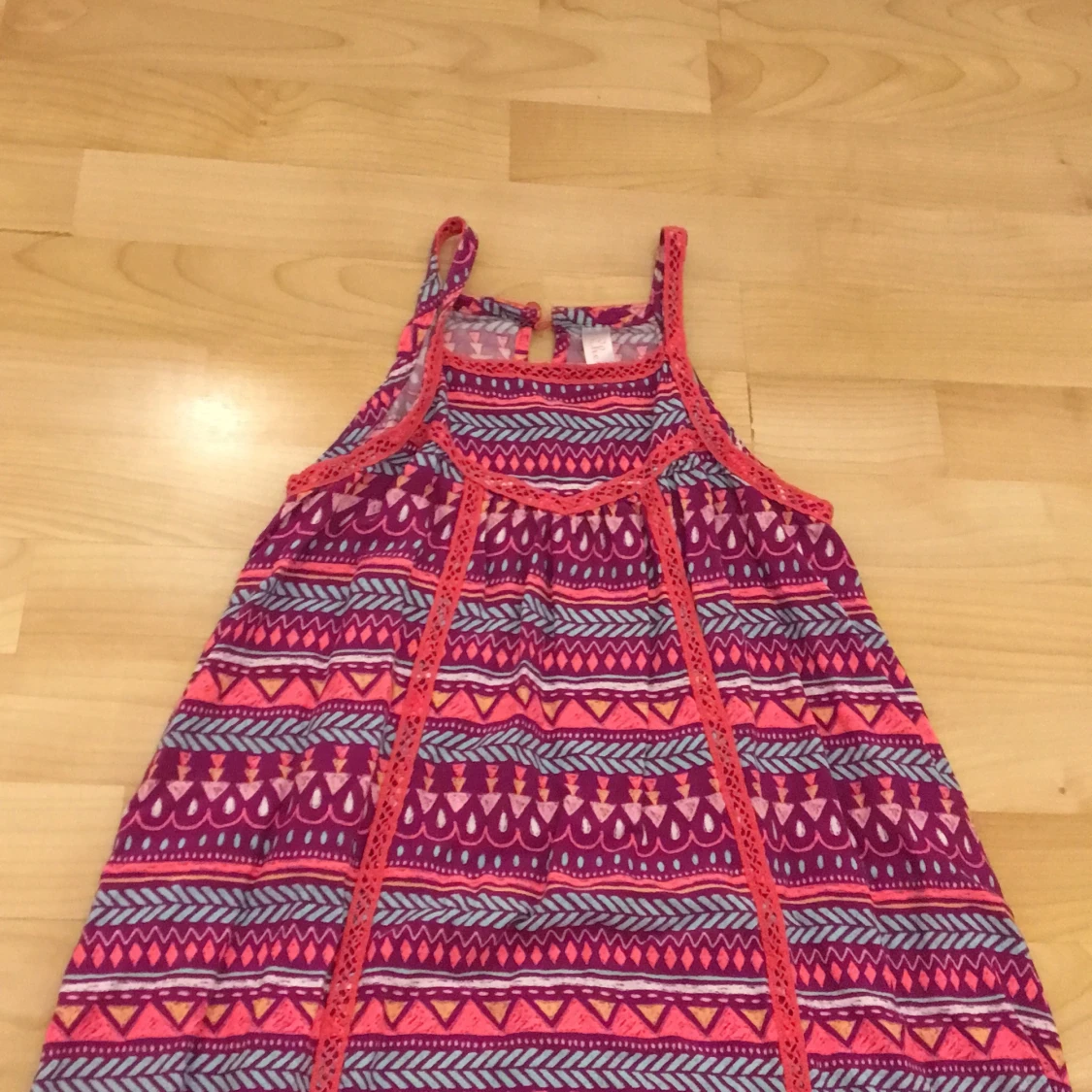 Klänning rosa mönster  - 91