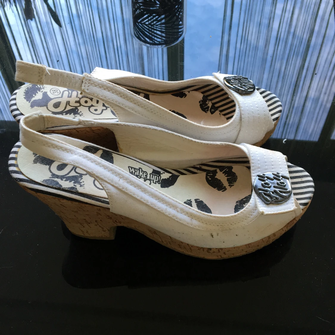 Sköna sommar skor med klack - 90