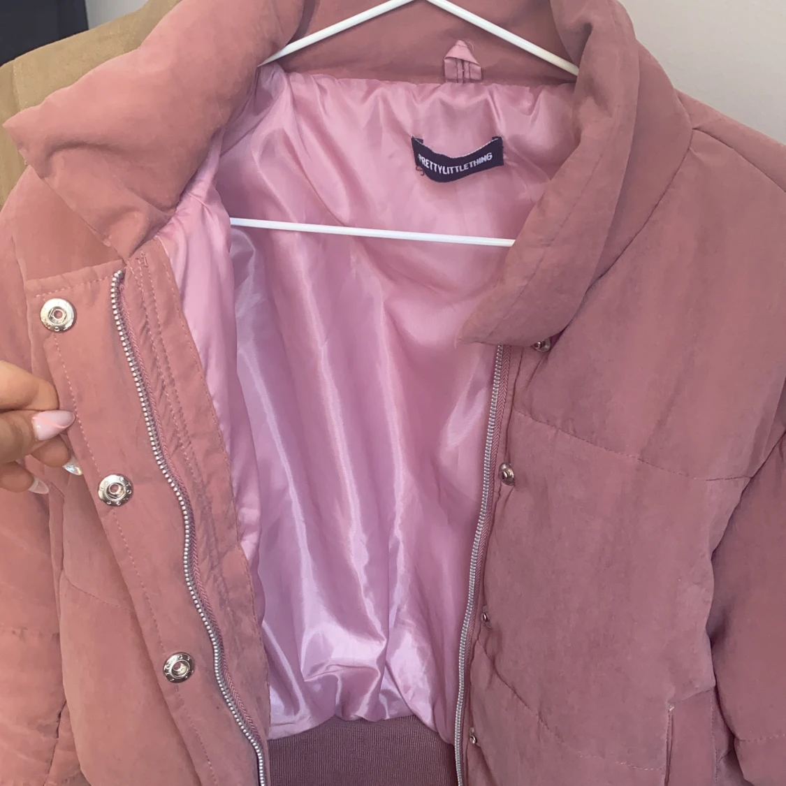 Pink puffer jacket  - 91