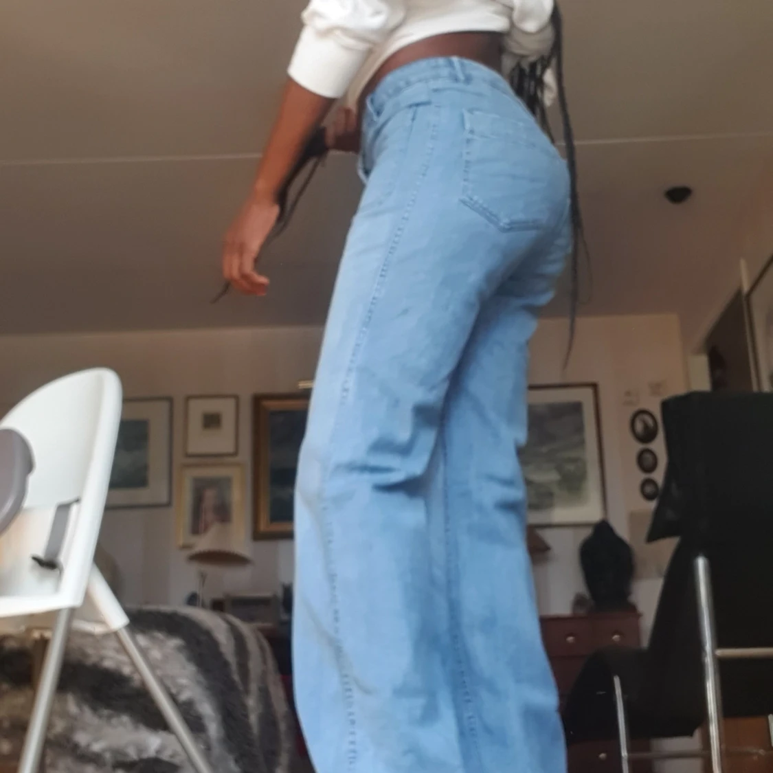 Sexig buggy jeans byxa  - 90