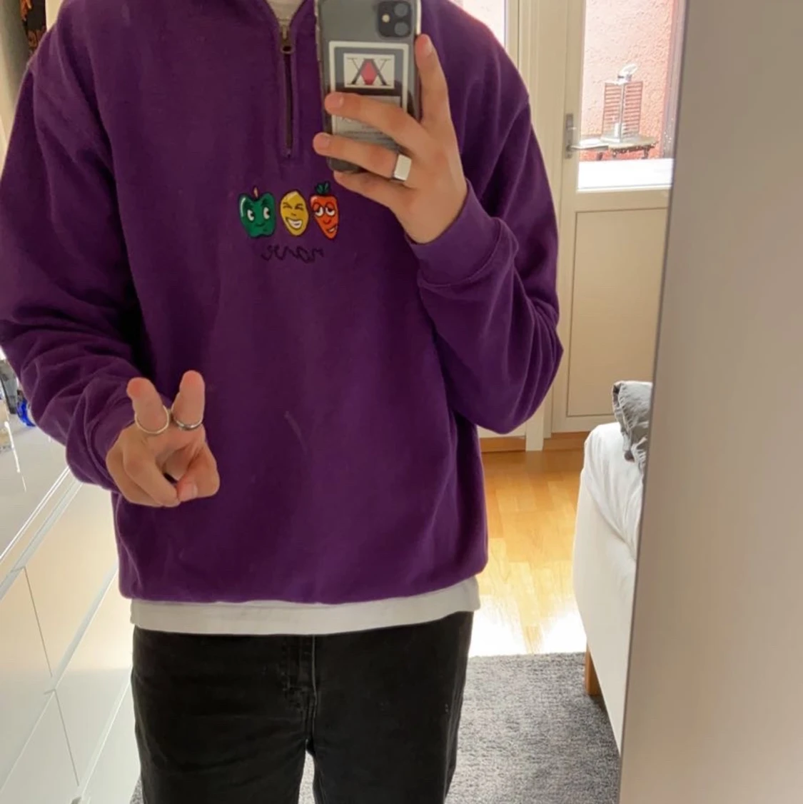 Half zip-up från junkyard - 90