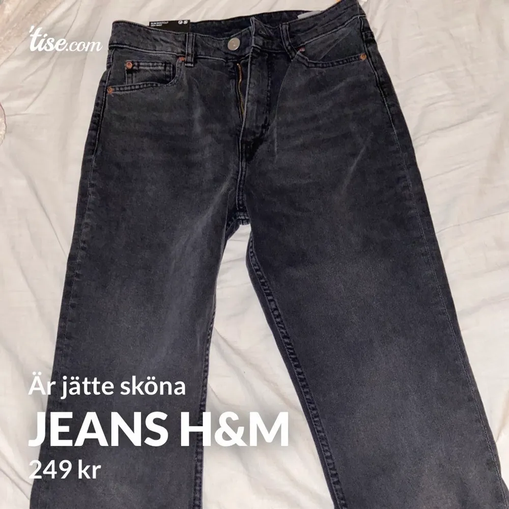 Jätte sköna har lite öppet på sidan men är för långa för mig tyvärr och jag är 1,53 så dom kanske passar någon som är 1,55. Jeans & Byxor.