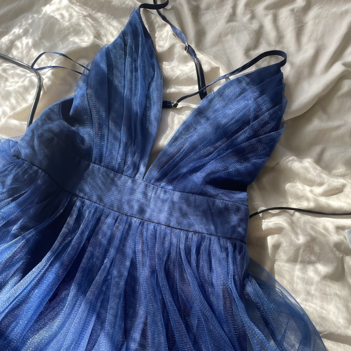 Mörkblå balklänning