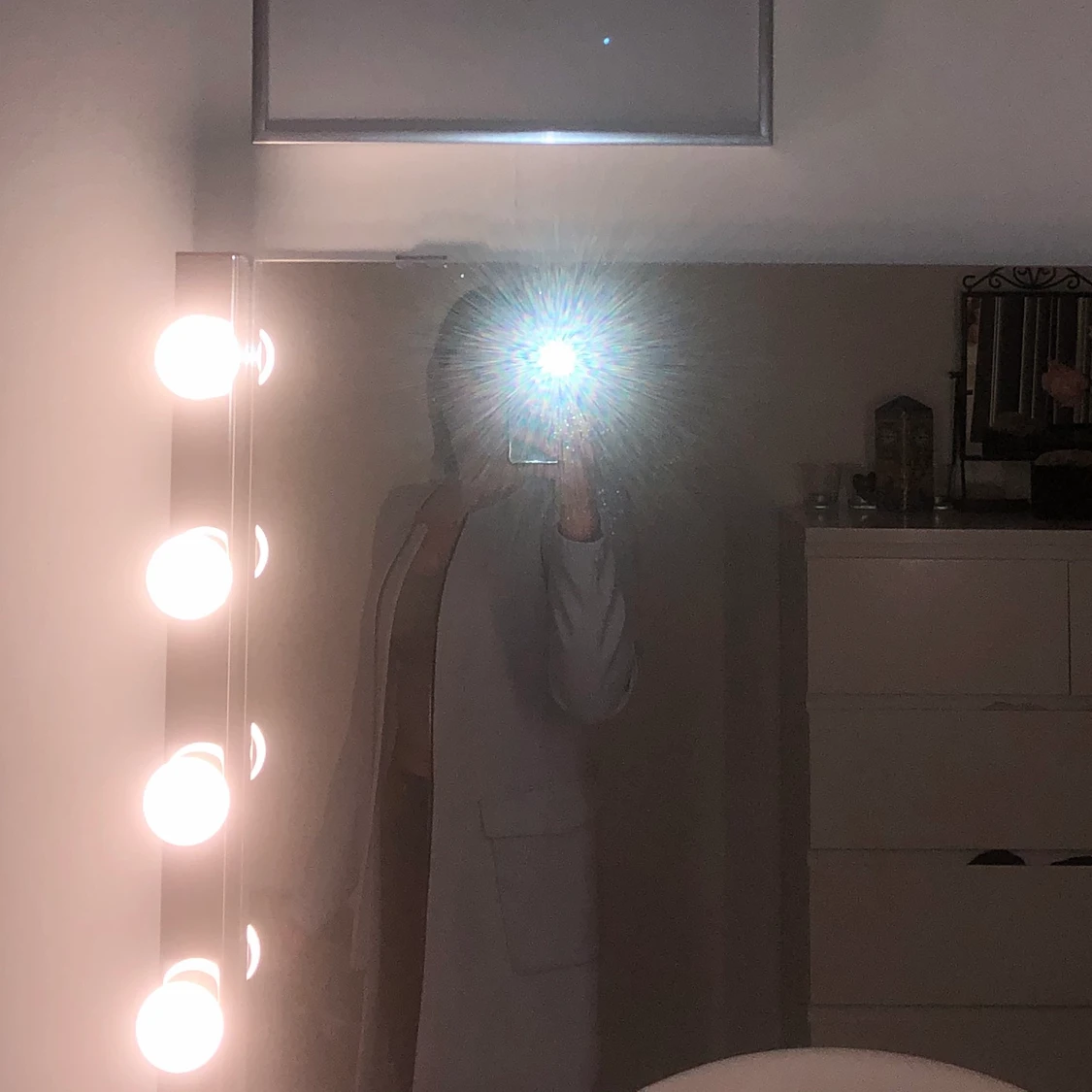 Jätte fin ljusblå jacka/kappa i stl 34