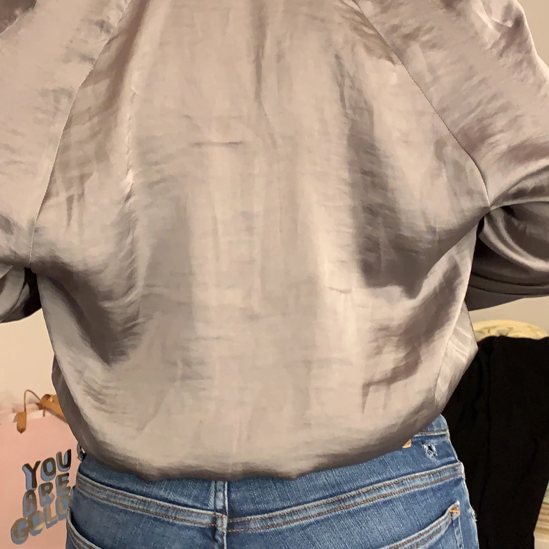 Skitfin grå bomberjacka i kofta strl Xs - 90