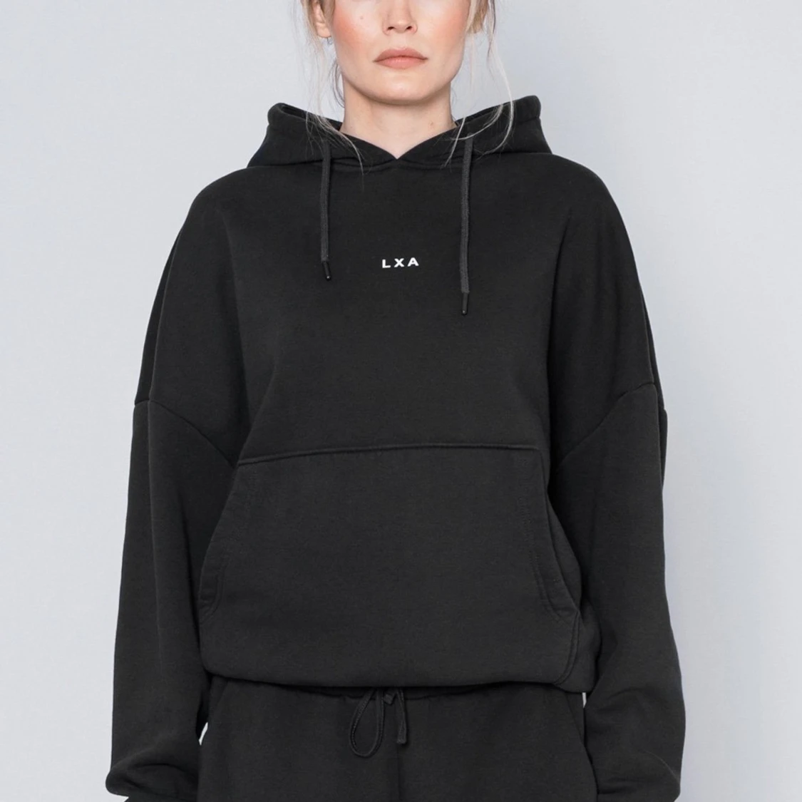 LXA Hoodie washed black