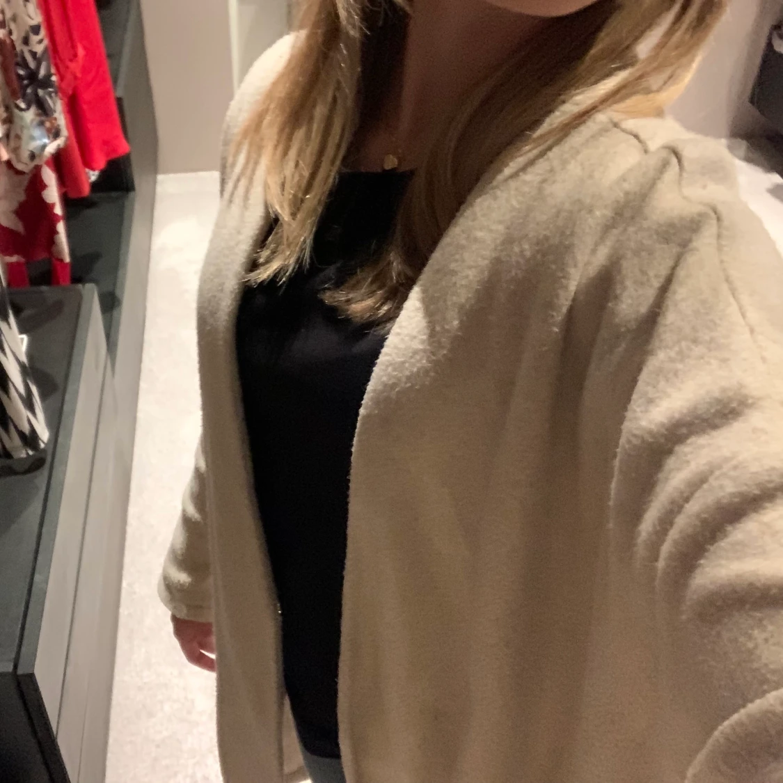 Vit mysig kappa  - 91