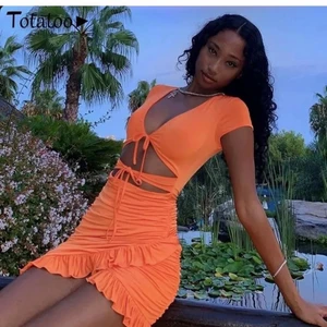 super söt klänning - Jätte söt klänning i stl xs men passar även s-m då man knyter den själv💕 skriv för fler bilder💕