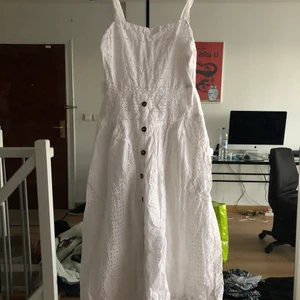 White summer dress  - White summer dress very cute. I wore it one time I am very tight in it 