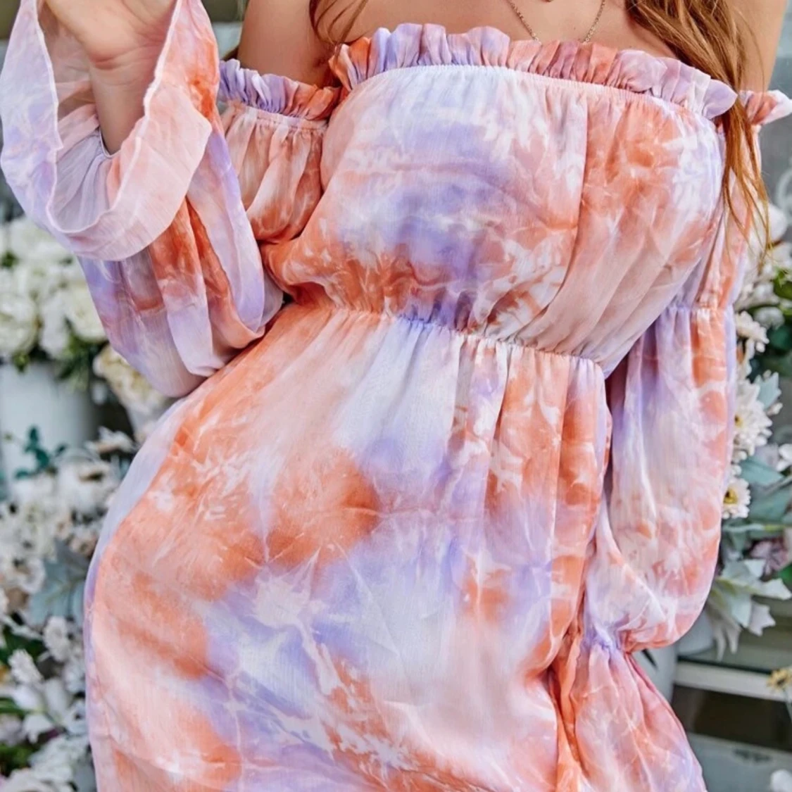 Sommar klänning offshoulder mo small ny 