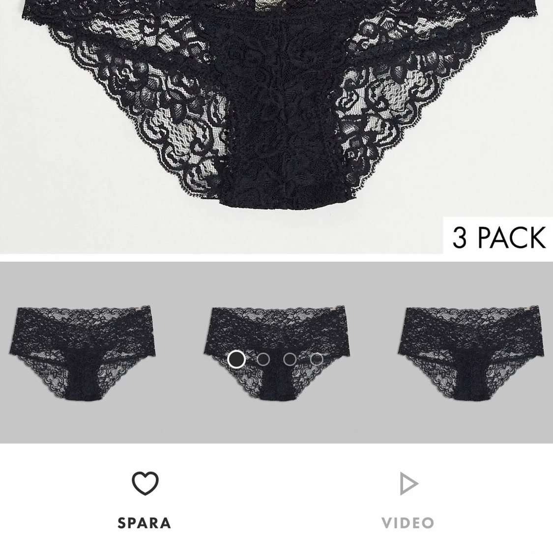 Oanvända trosor asos 