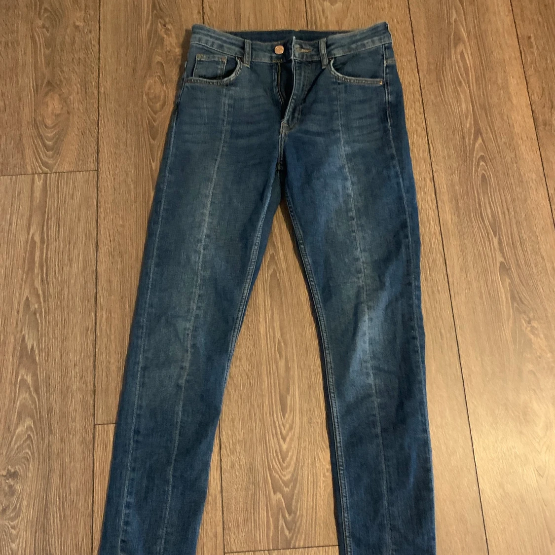 Marinblåa Denim byxor  - 90