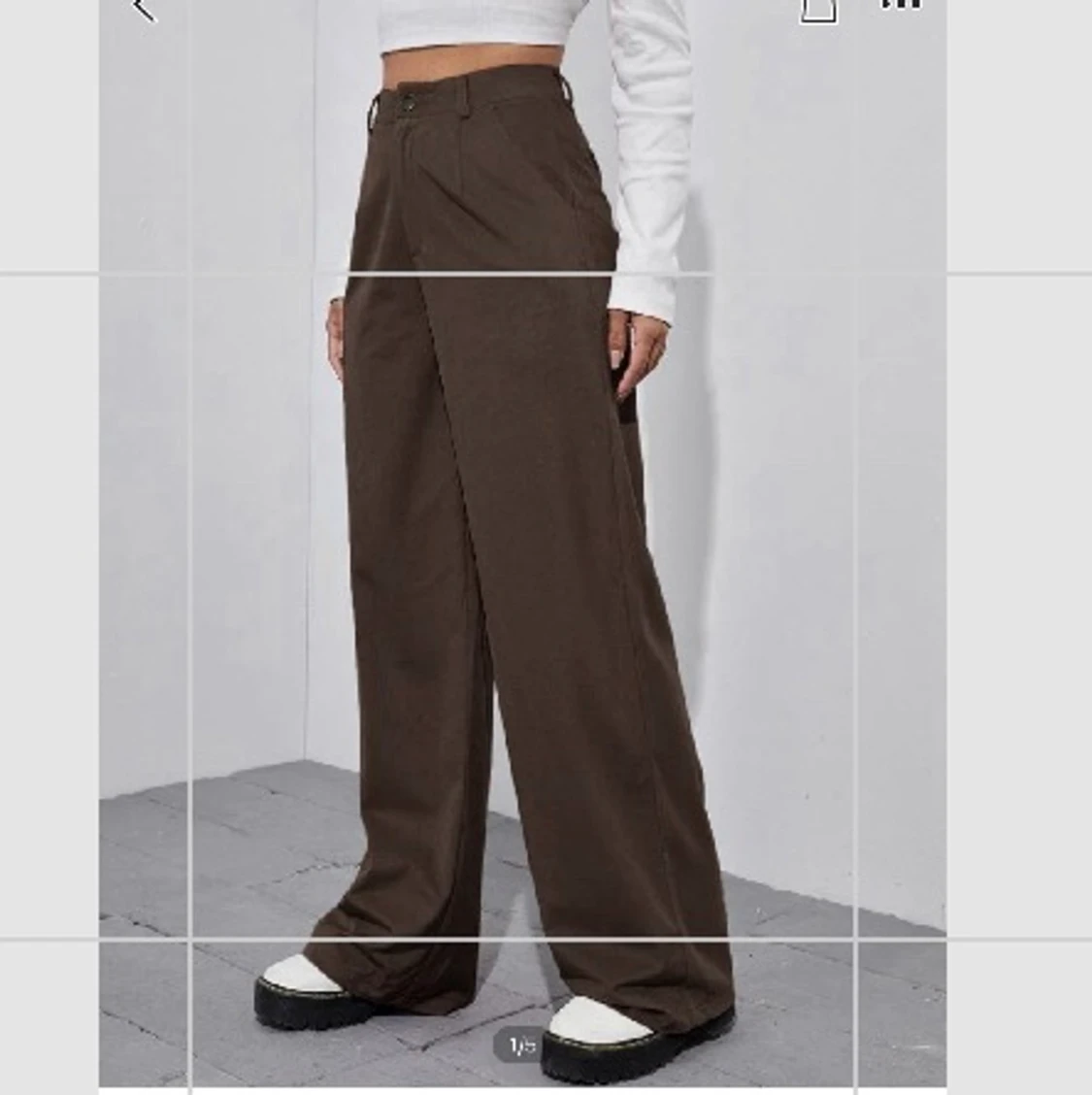 Bruna kostymbyxor - 90