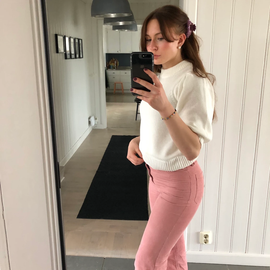 Rosa manchesterbyxor - 91