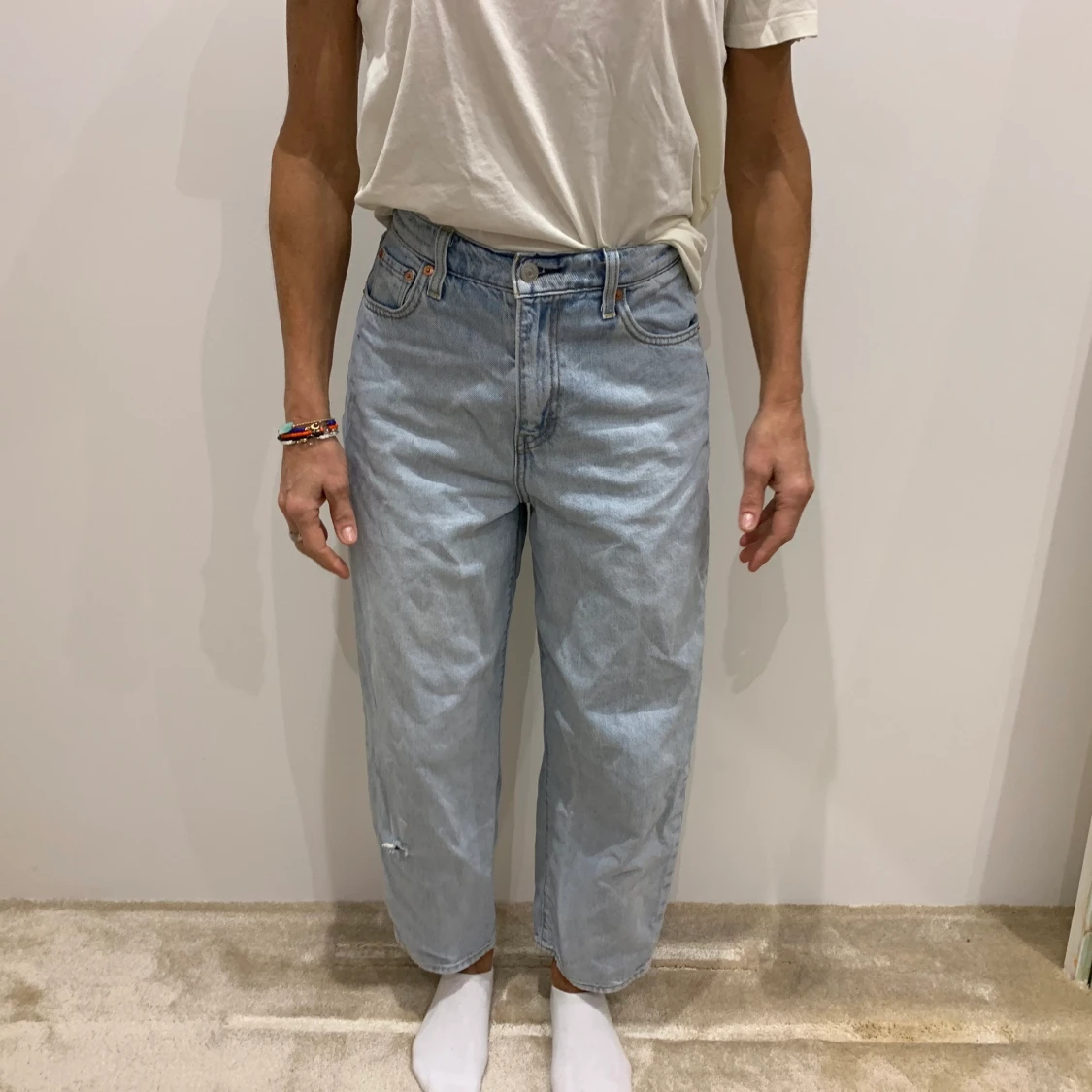 Ljusblå jeans från pull&bear - 90