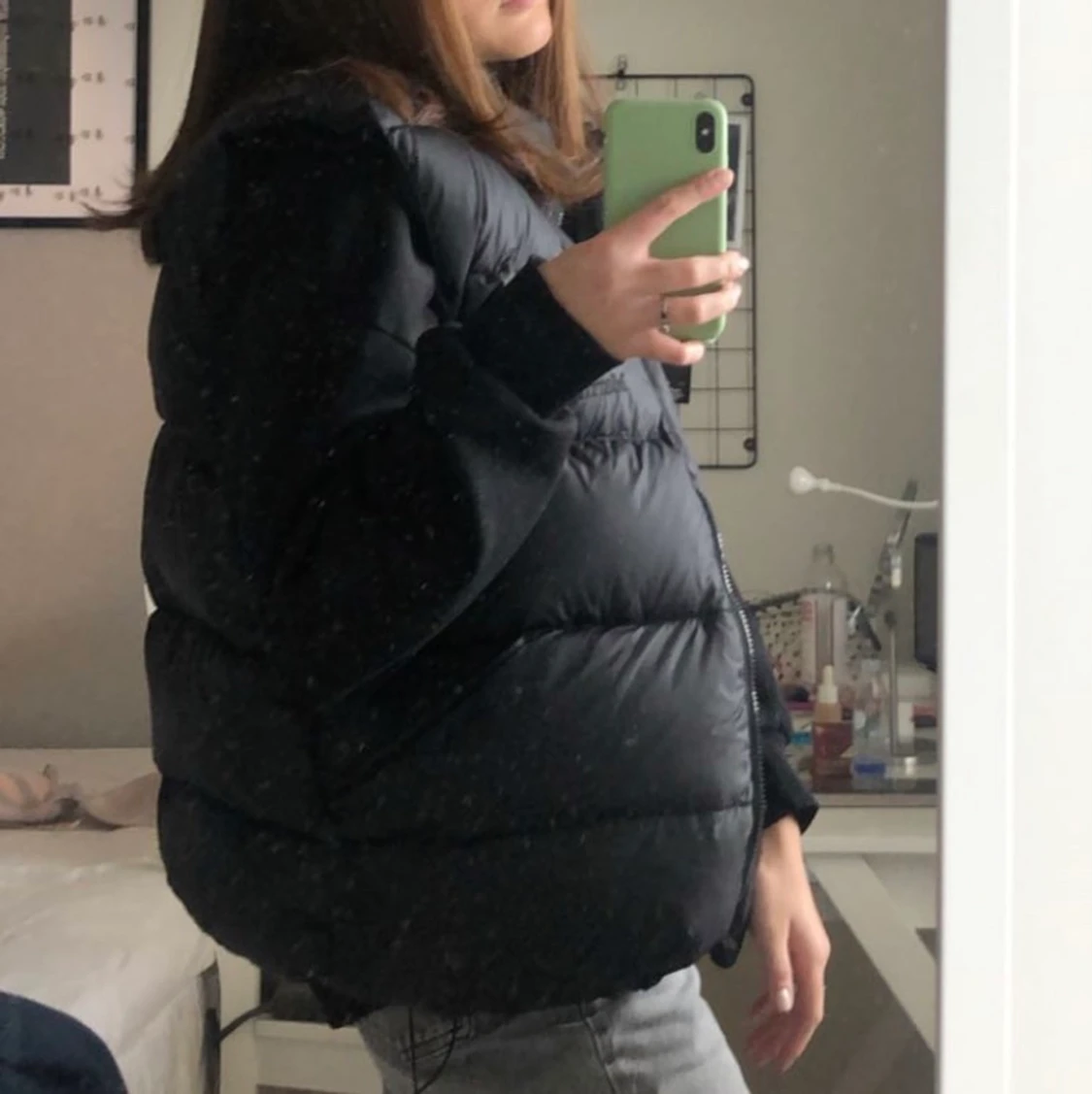 Svart dunväst från marmot 