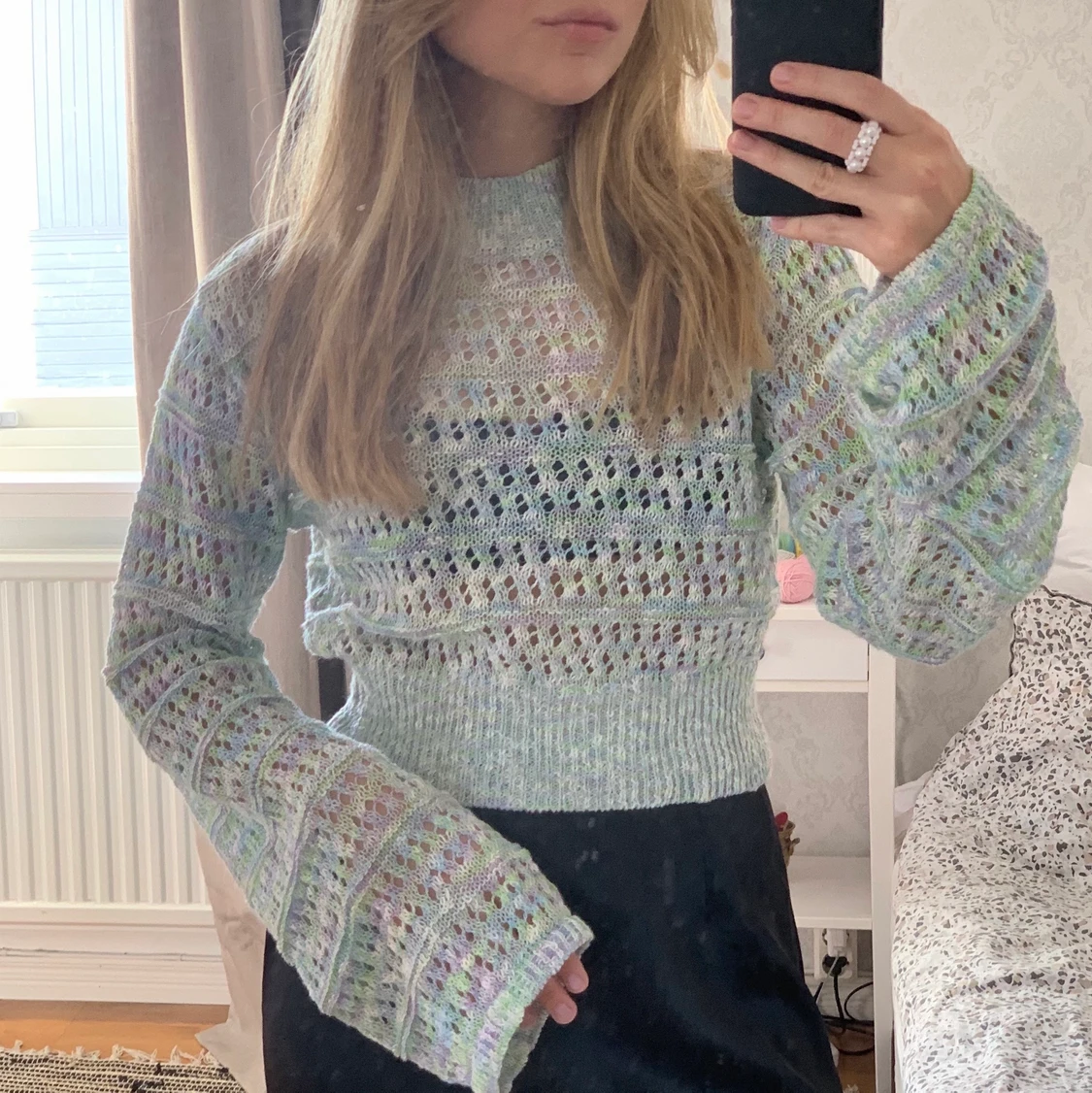 Hålstickad tröja från Zara