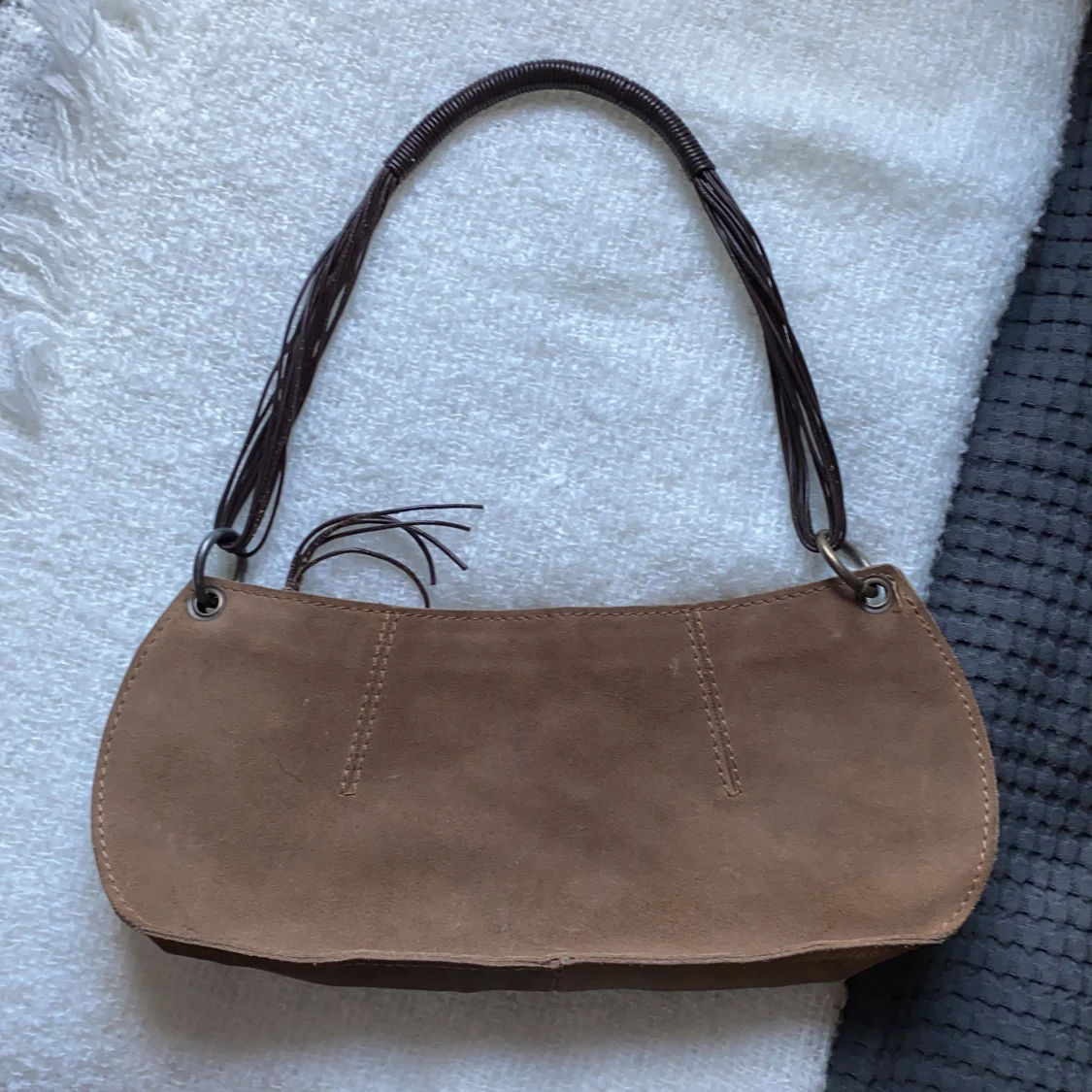 Brun ”baguette bag”