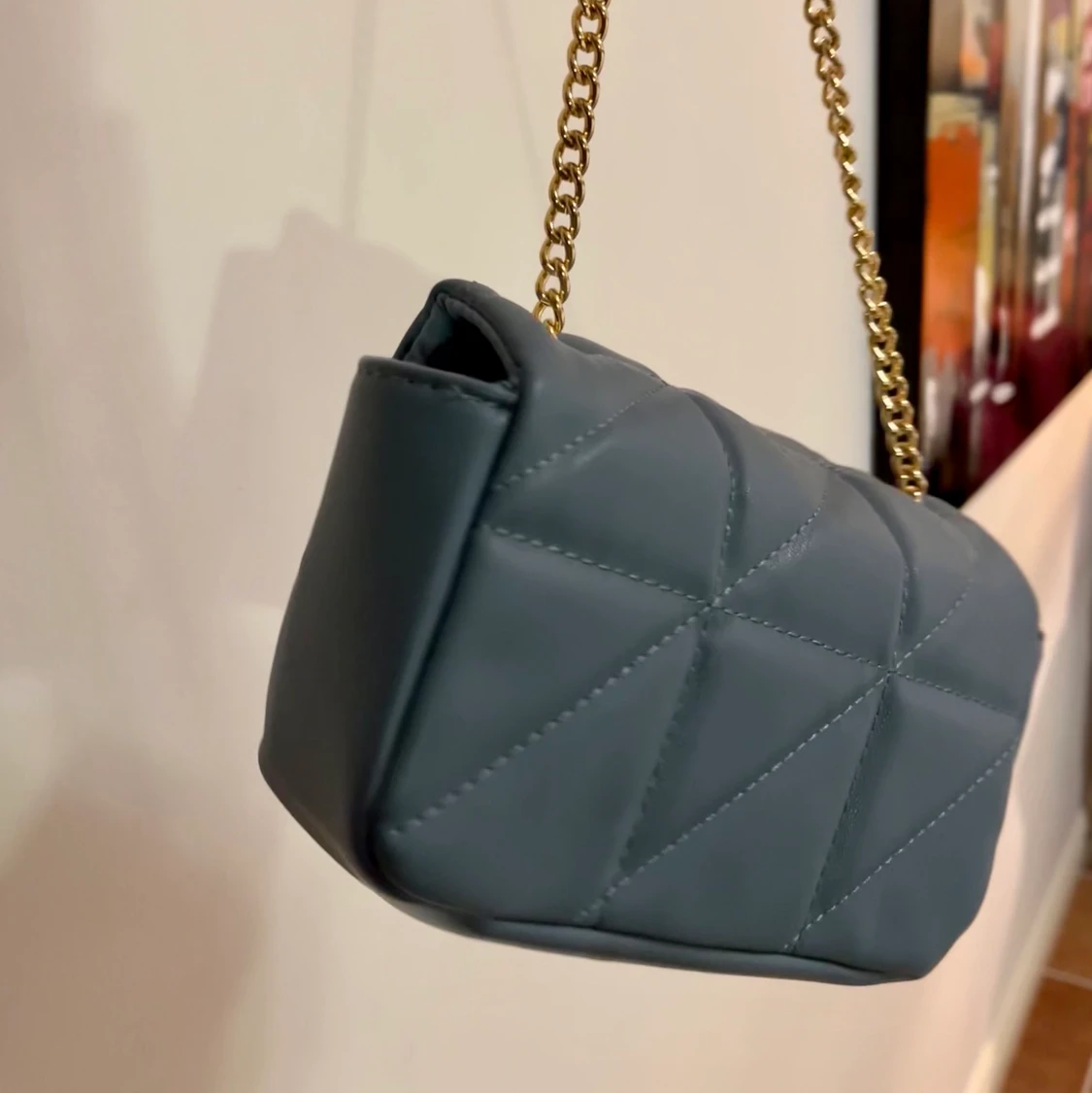 Blå handväska - 91