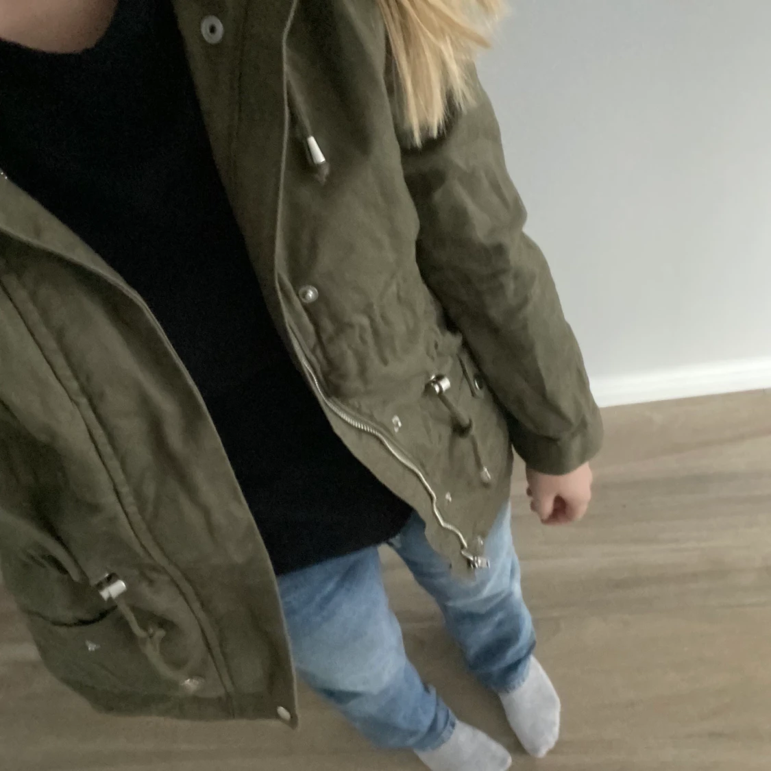 militärgrön jacka