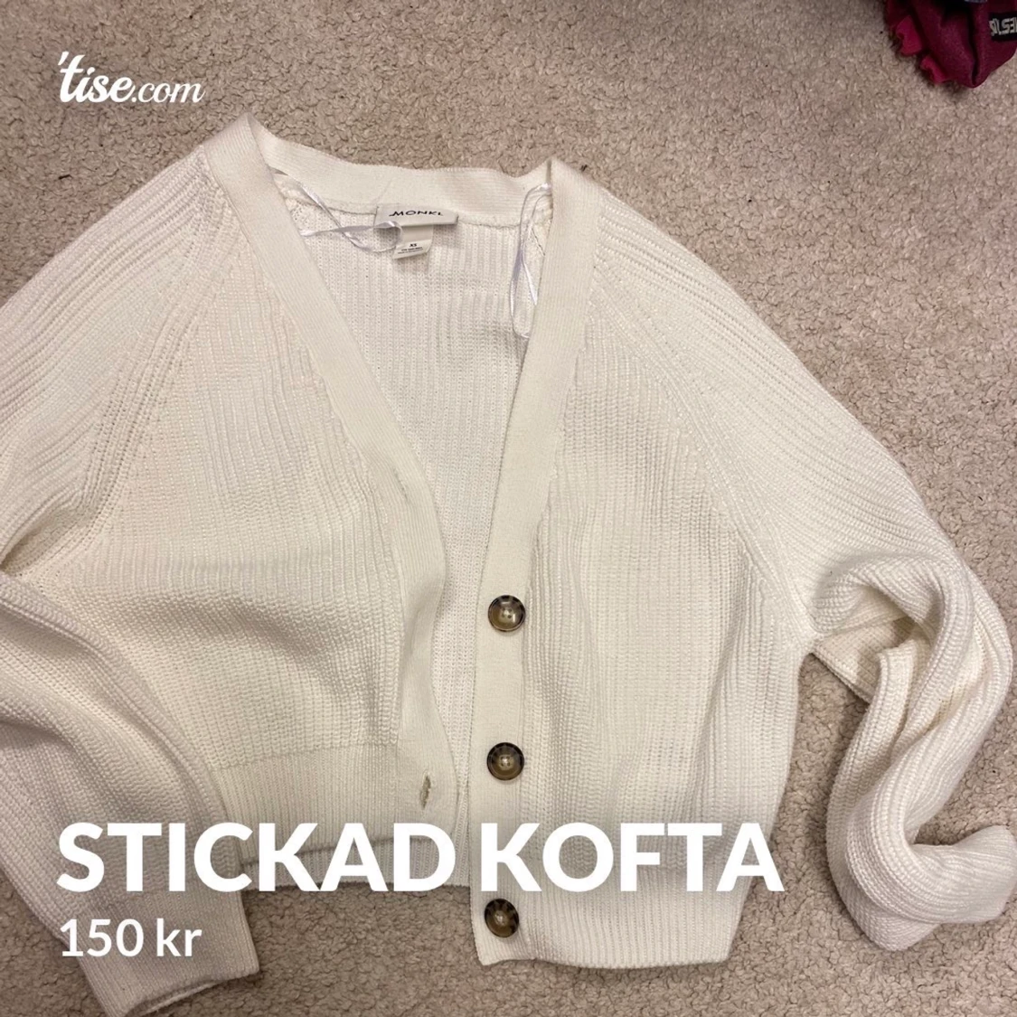 Stickad kofta från monki