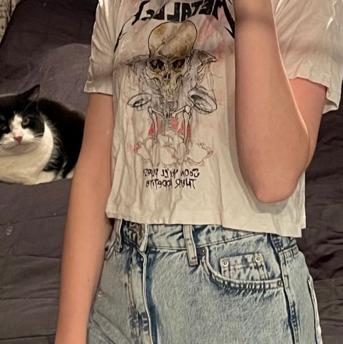 Croppad t-shirt  - 90