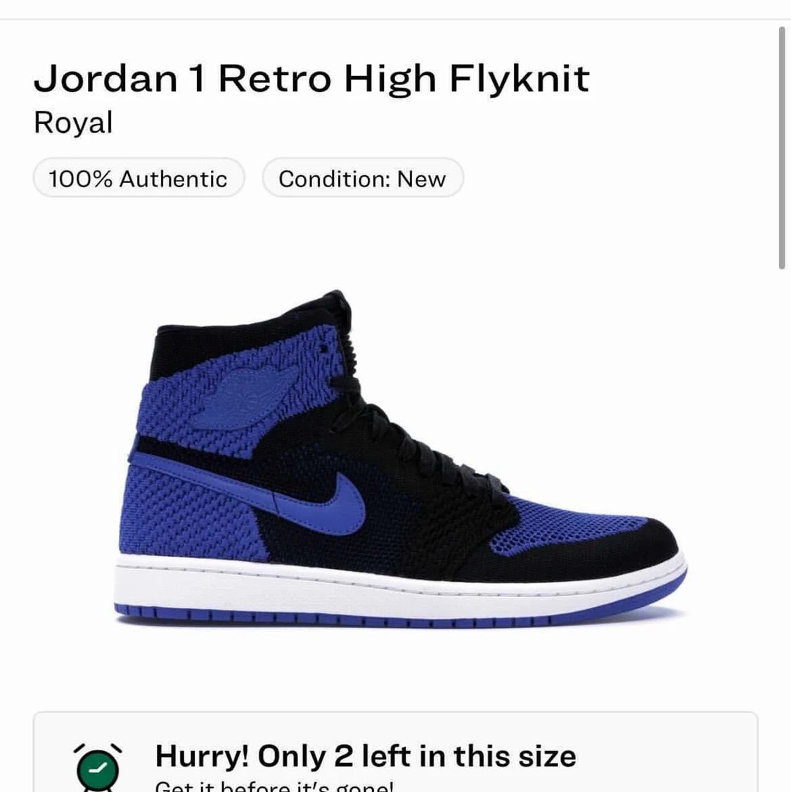 Jordan 1 retro high flyknit  - 91