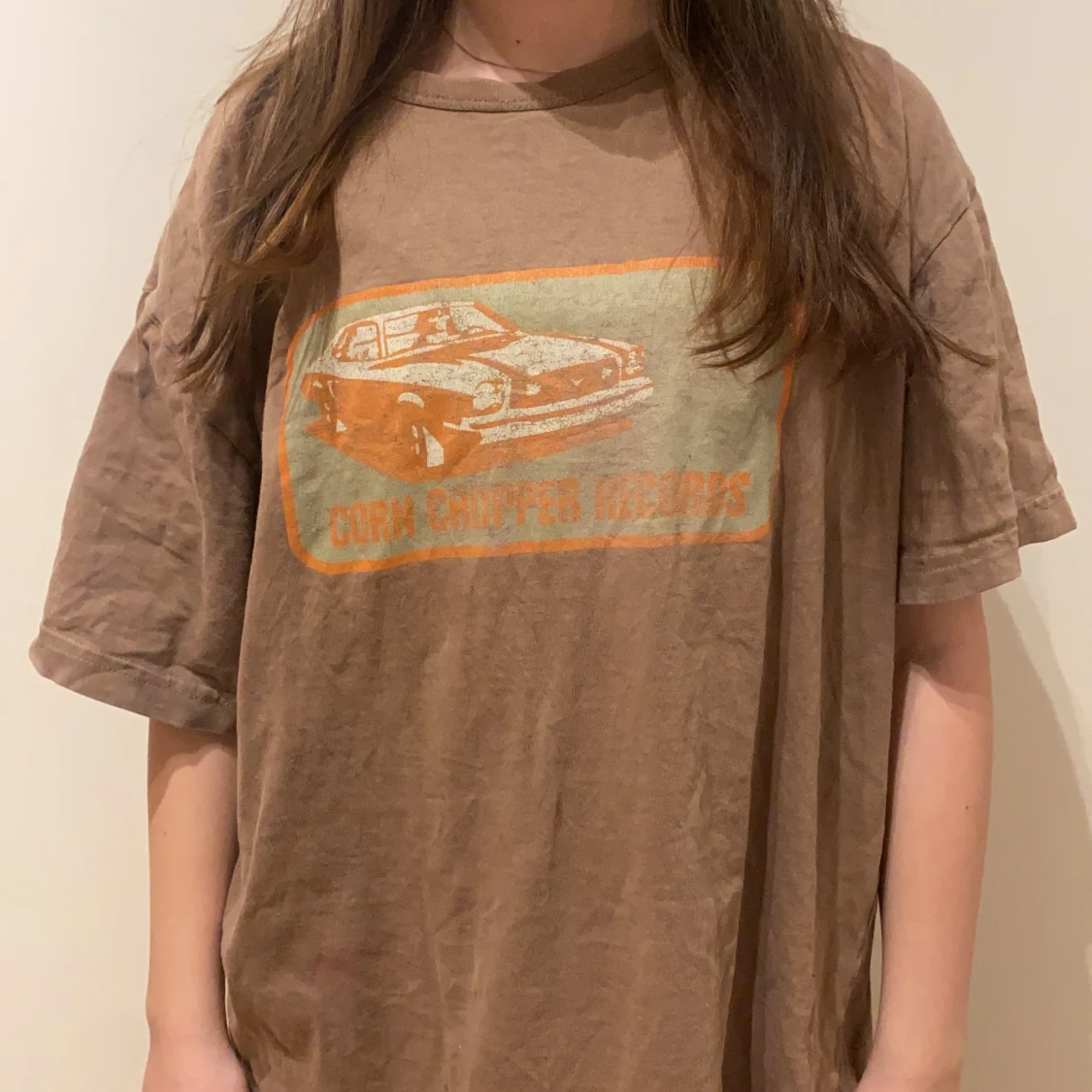 En skitsnygg vintage tröja i brun färg